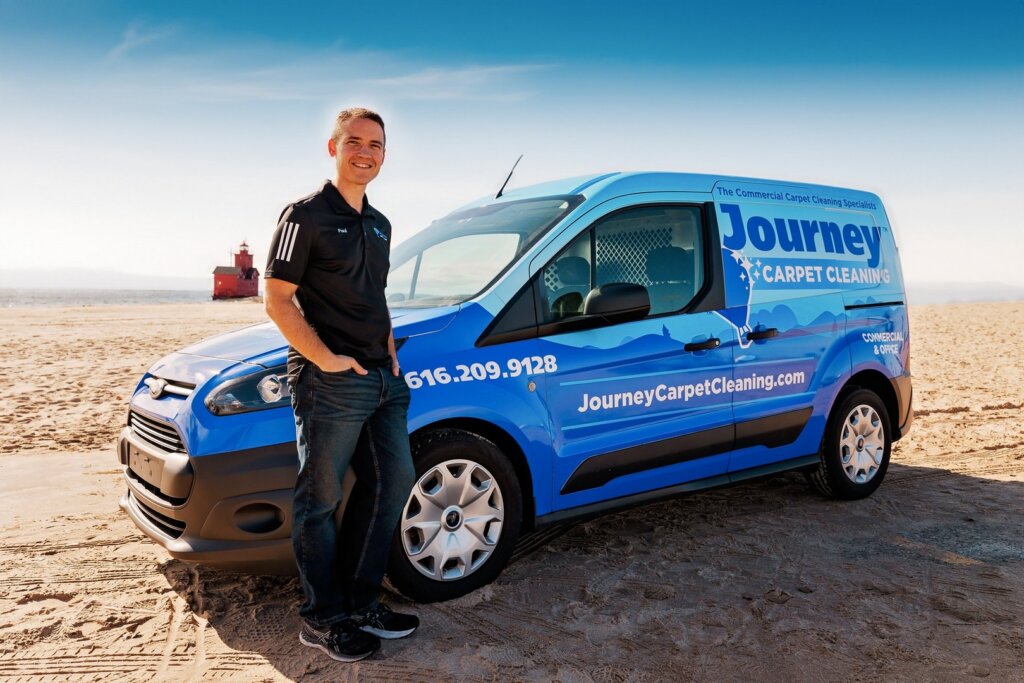 Journey Carpet Cleaning Van and Owner